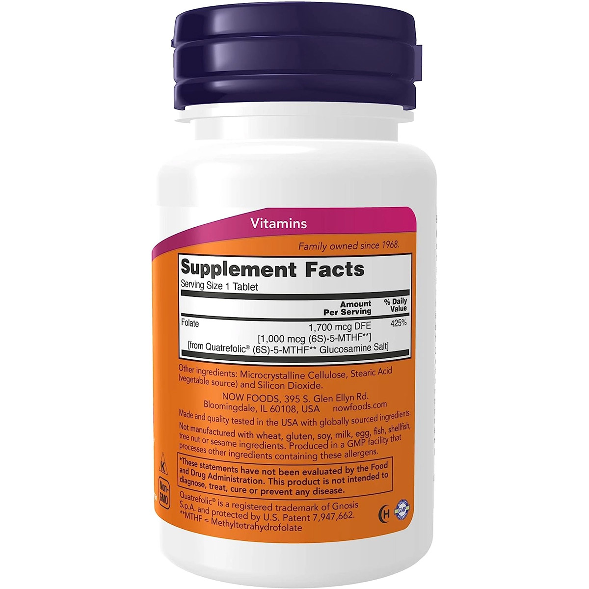 Now Methyl Folate 1000 &mu;g 90 Tablets image number 1
