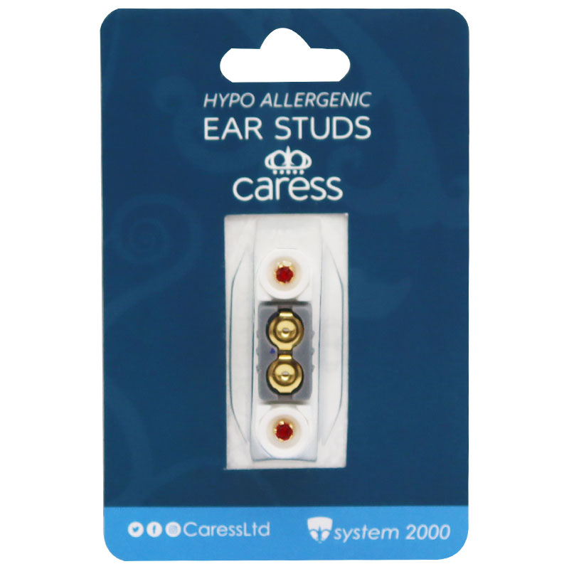 Caress Ear Studs Ruby/27 image number 0