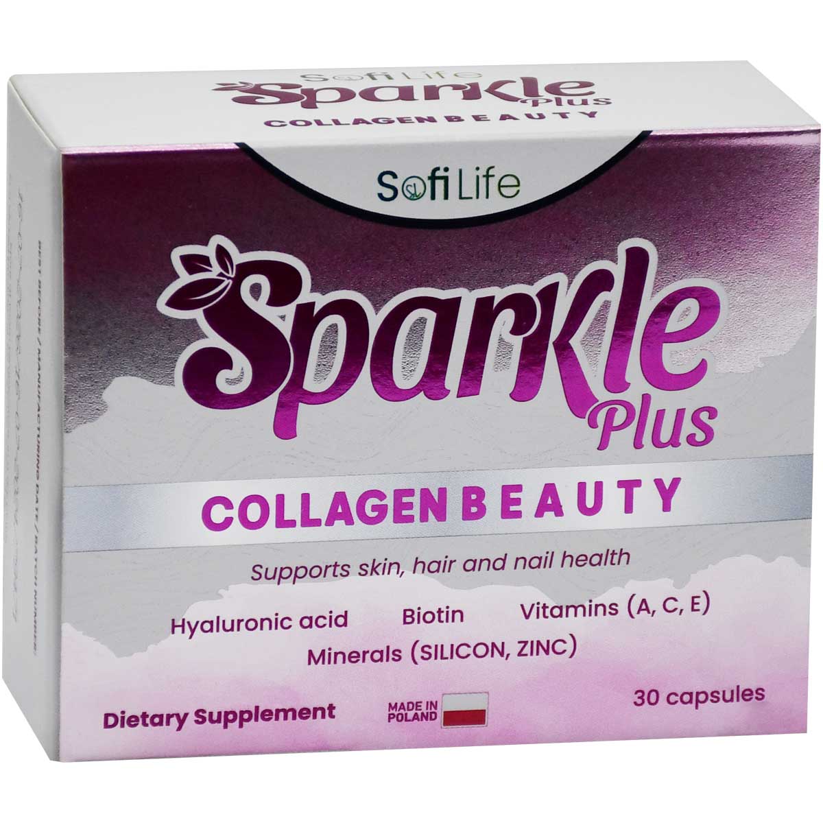 Sofi Life Sparkle Plus Collagen 30 Capsules image number 0