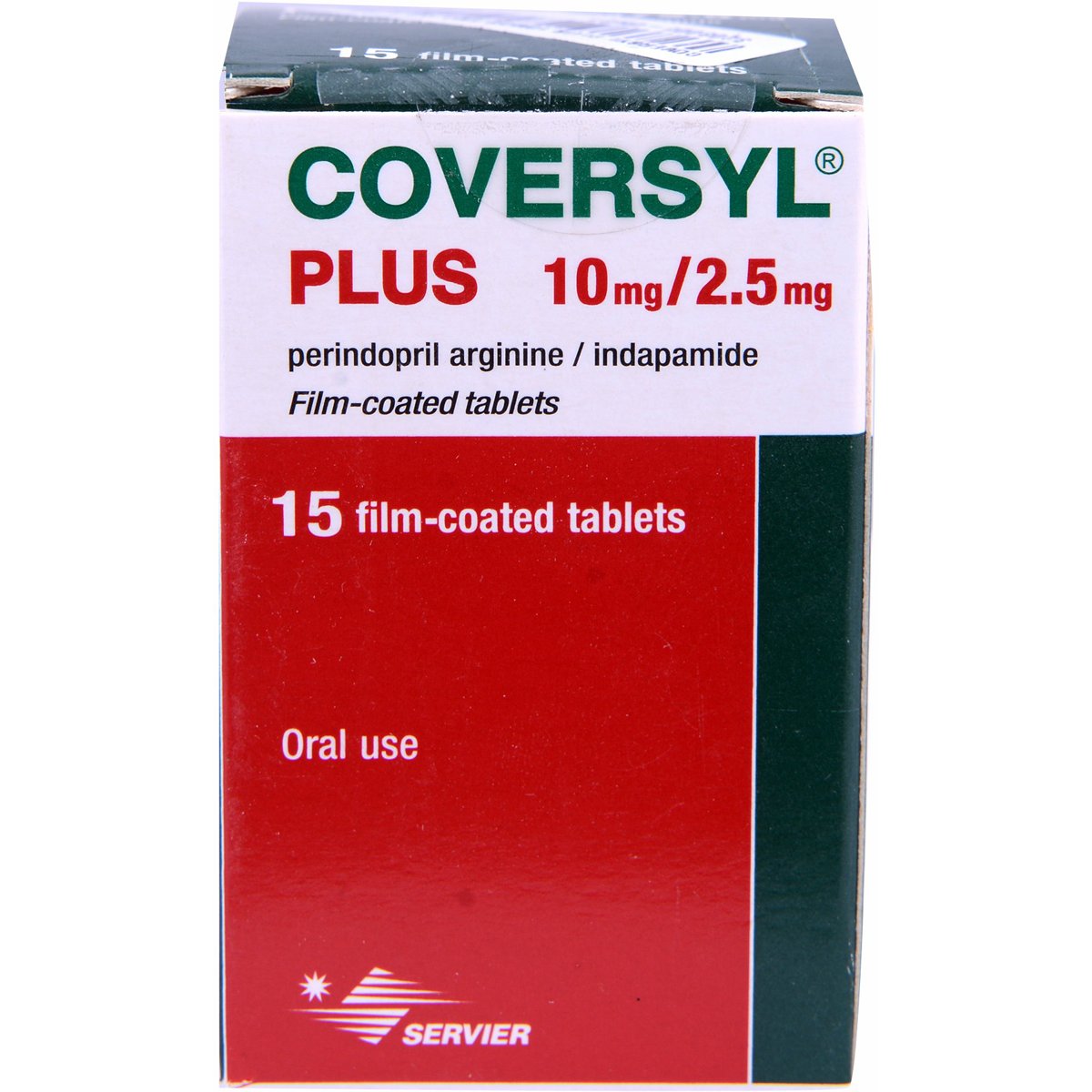 Coversyl Plus 10mg/2.5mg 15 Film Coated Tablets image number 0