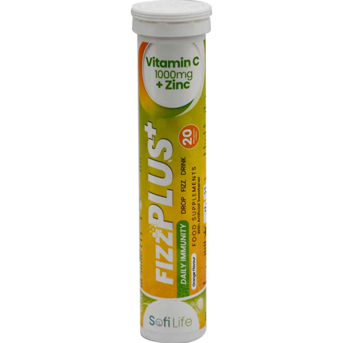 Sofi Life Fizz Plus Zinc And Vitamin C 20 Effervescent Tablets image number 0