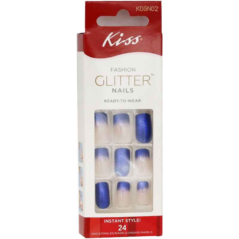 Kiss Glitter Nails 24 pieces /Kogn02 image number 0