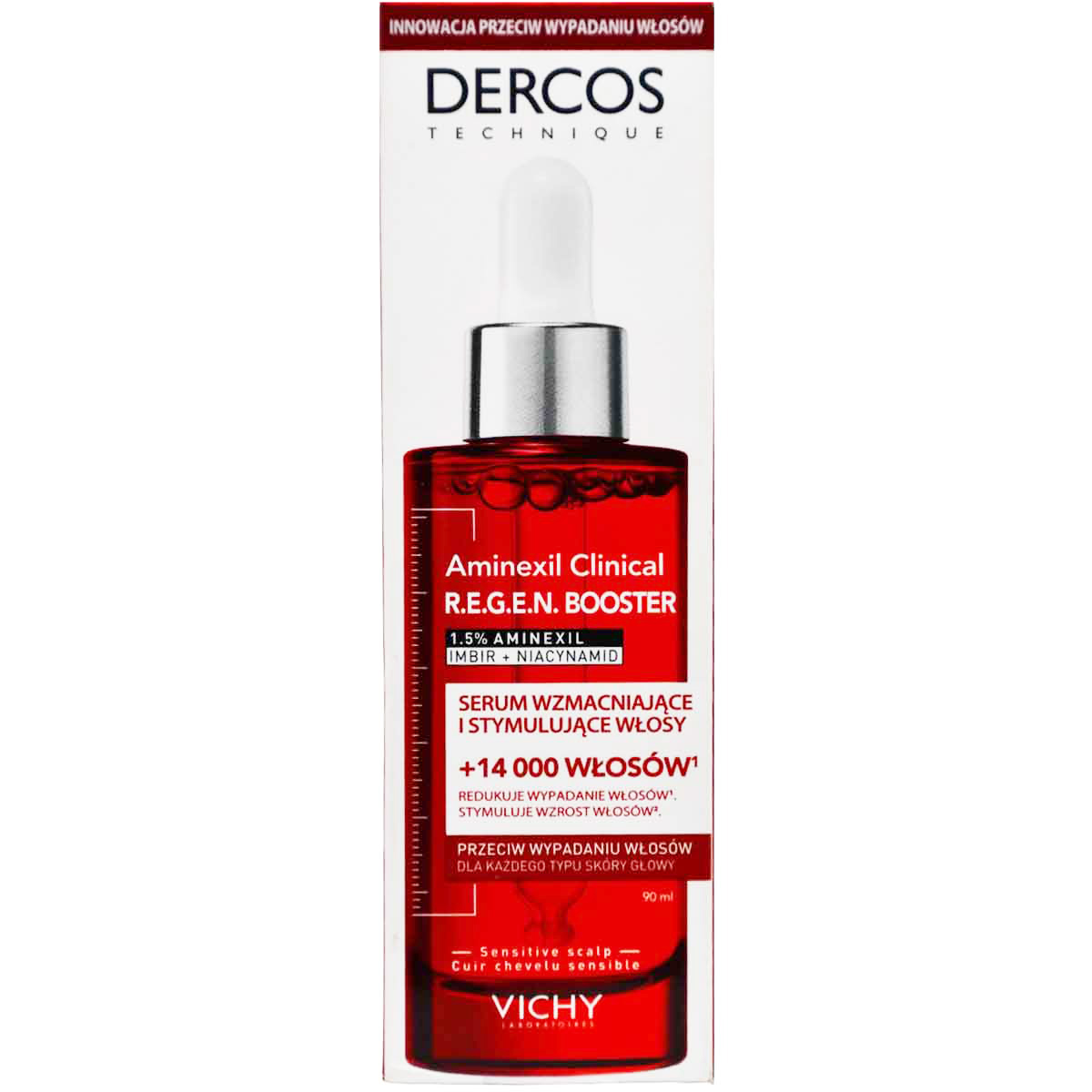 Vichy Dercos Regen Booster Anti Hair Loss Serum 90ml image number 0