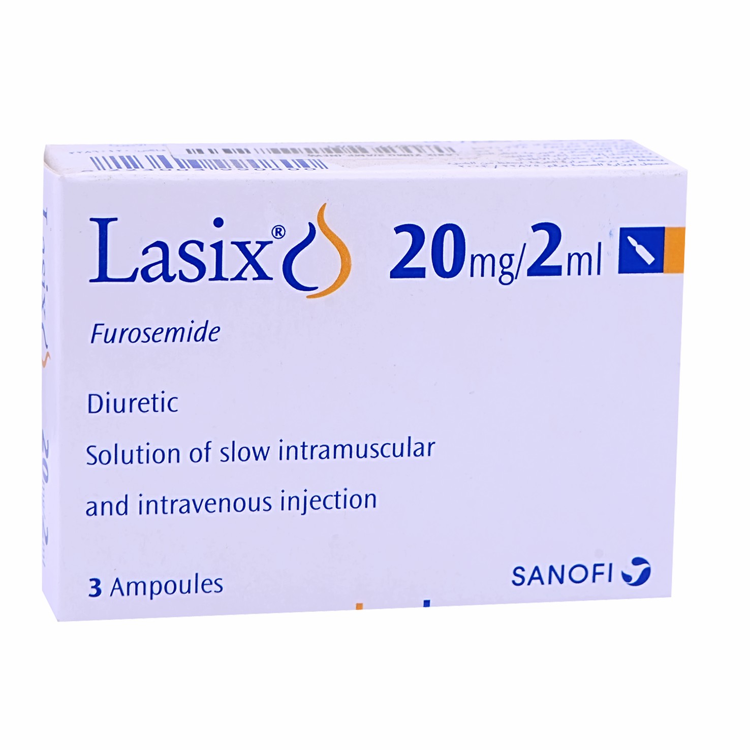 Lasix 20mg 3 Ampoules image number 0