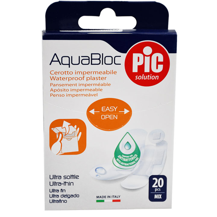 Plaster Pic Aquabloc Mix Anti Bacterial 20pcs image number 0