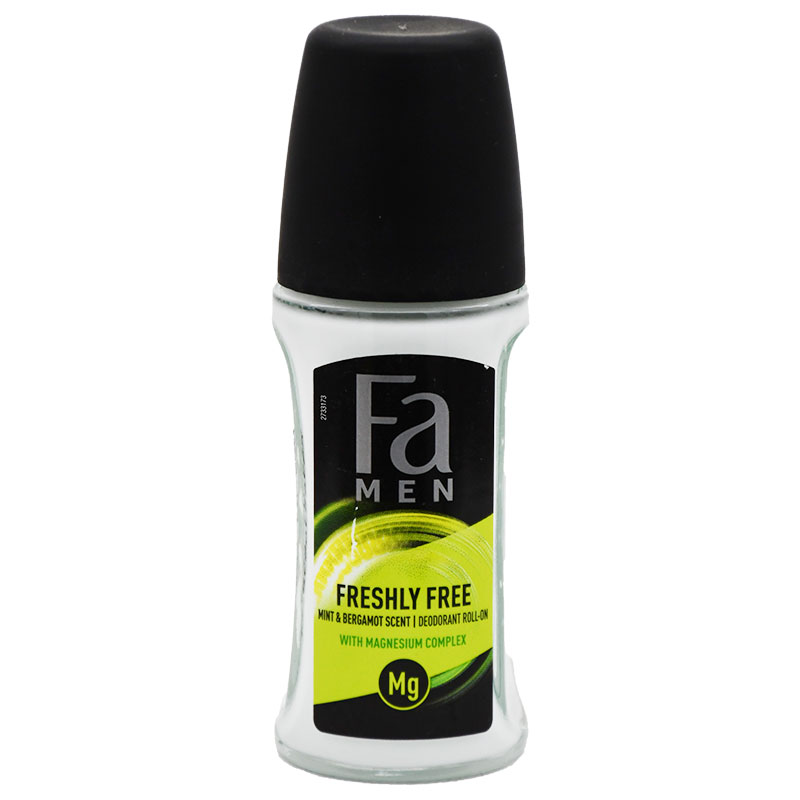 Fa Men Freshly Free Mint&Bergamot Deodorant Roll On 50ml image number 0