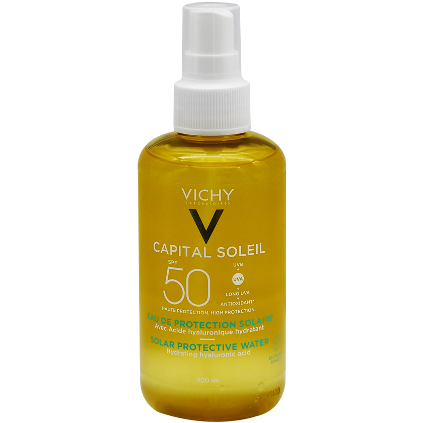 Vichy Capital Soleil Protective Water SPF (50) Hydrating Hyaluronic Acid 200ml image number 0