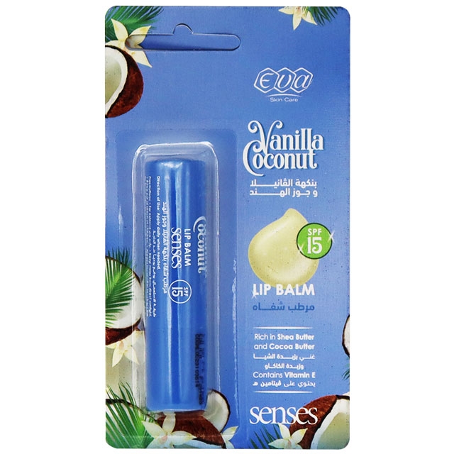 Eva Senses Vanilla Coconut Spf(15) Lip Balm 4gm image number 0