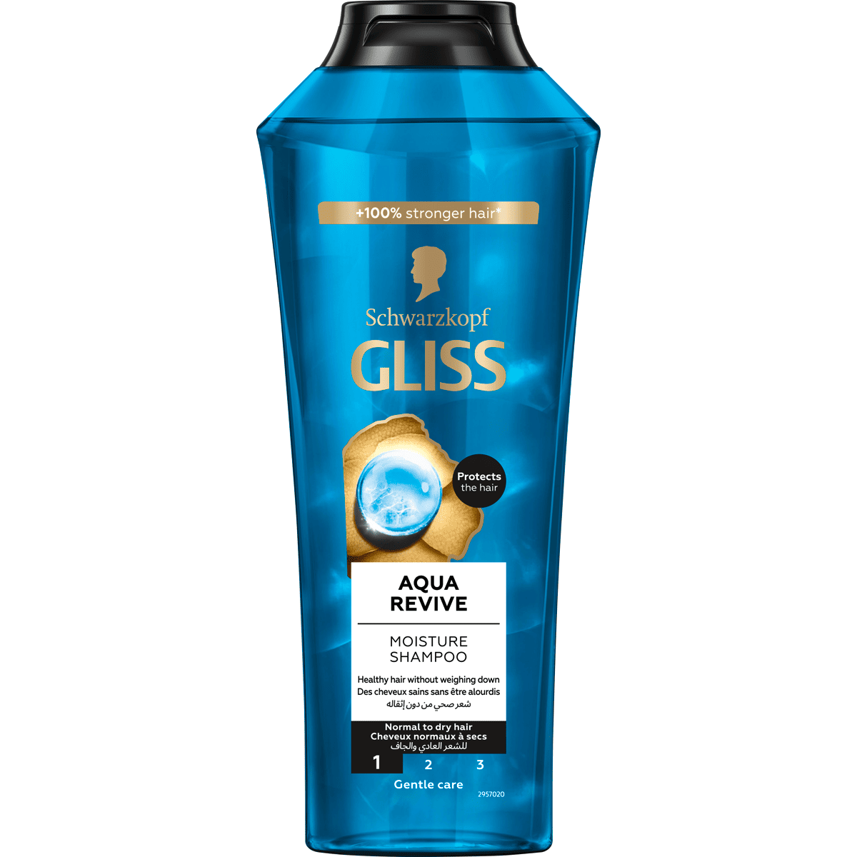 Gliss Aqua Revive Normal & Dry Hair Shampoo 400ml image number 0
