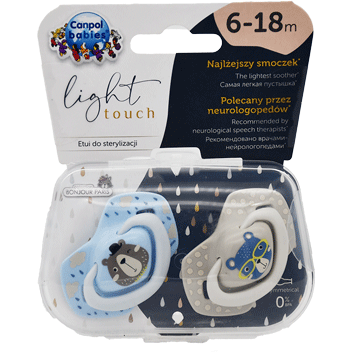 Canpol Light Touch Soother Blue (6-18m) 22-649 image number 0