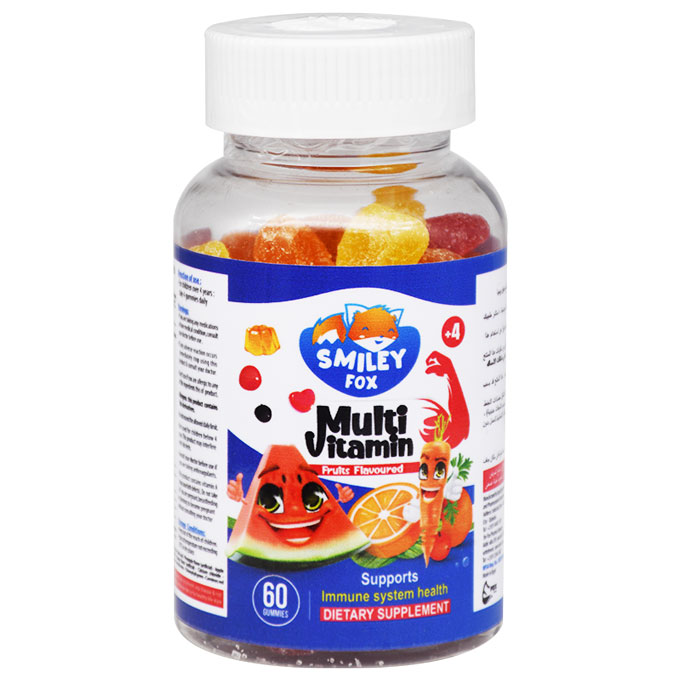 Smiley Fox Multi Vitamin Fruits Flavor 60 Gummy image number 0