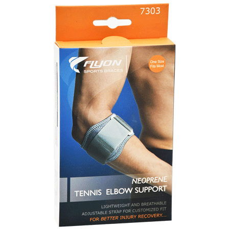 Flyon Neoprene Tennis Elbow Support One Size /7303 image number 0