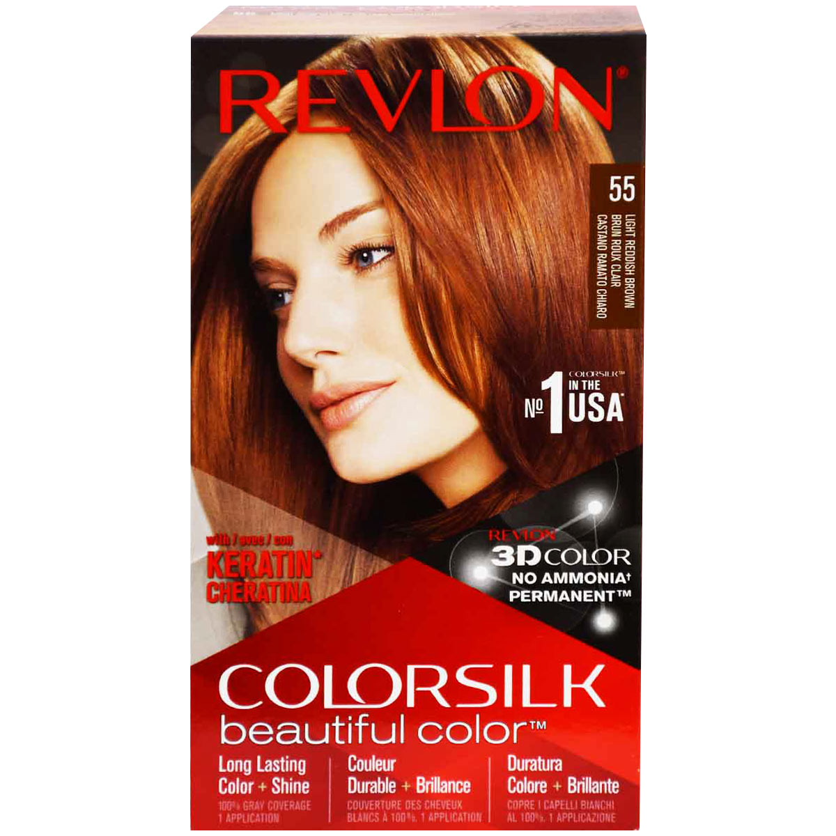 Revlon Colorsilk Light Reddish Brown/55 image number 0