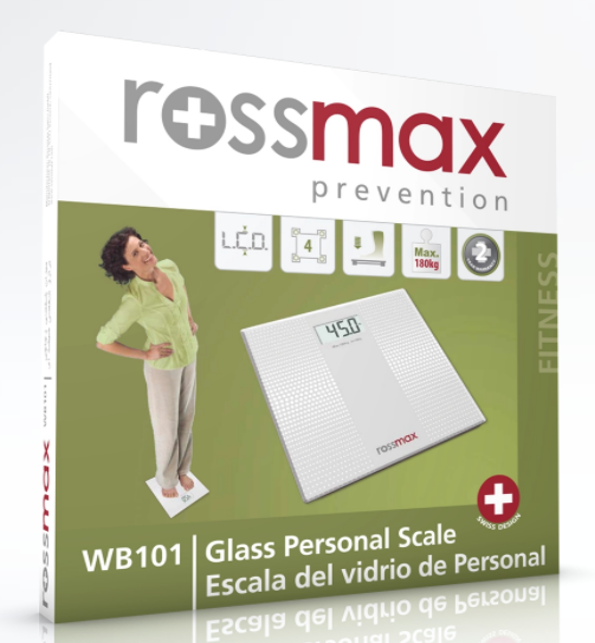 Rossmax Glass Personal Scale 180K/Wb101 image number 0