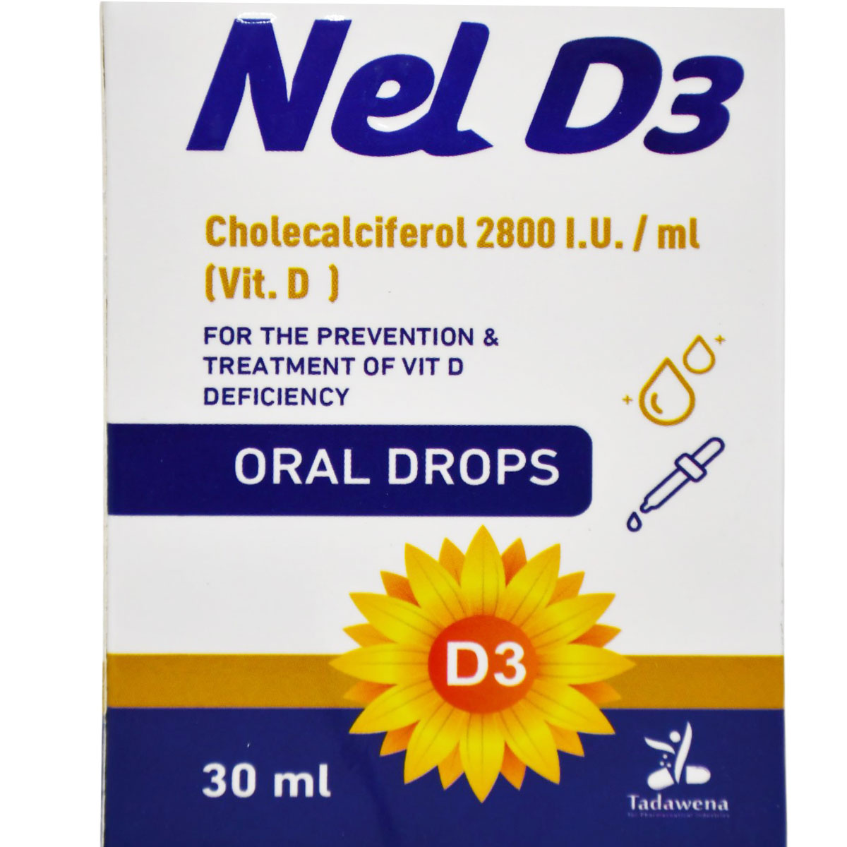 Nel D3 2800IU/ml Oral Drops 30ml image number 0