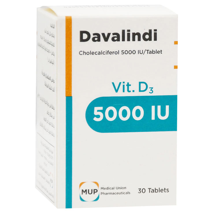 Davalindi Vitamin D3 (5000 IU) 30 Tablet image number 0