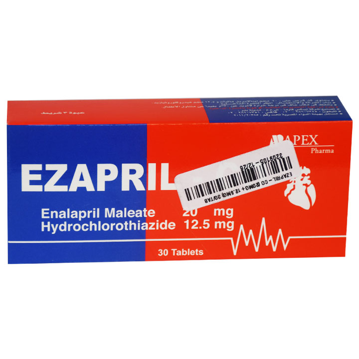 Ezapril Co (20mg+12.5mg) 30 Tablets image number 0