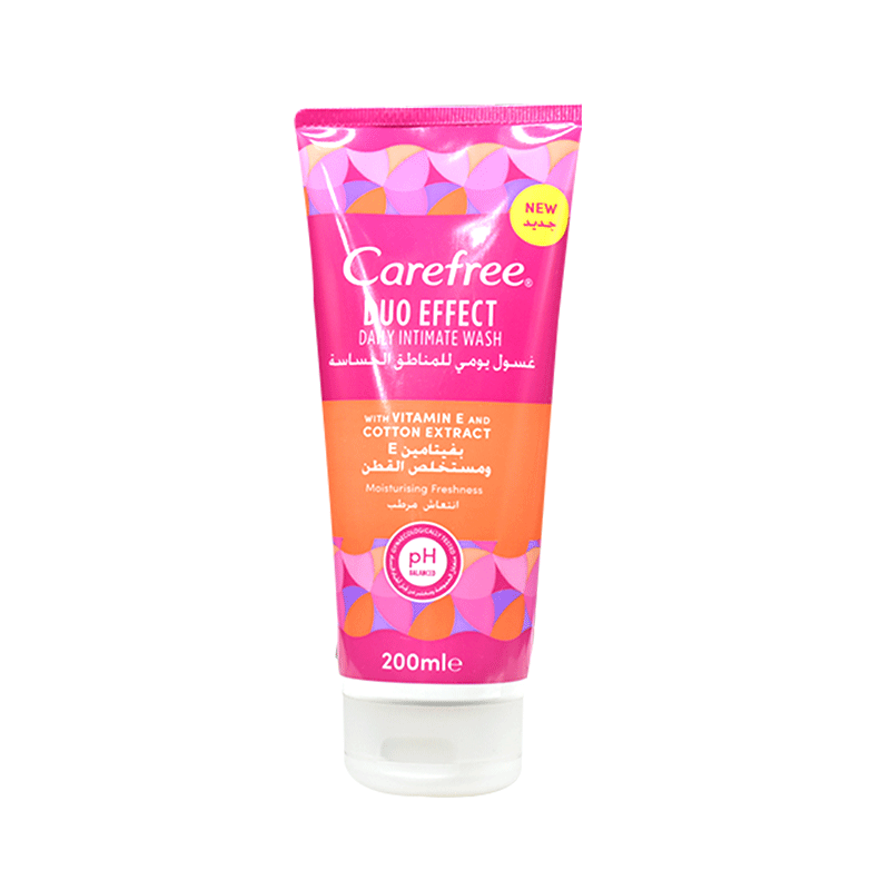 Carefree Duo Effect Intimate Wash Vitamin E 200ml image number 0