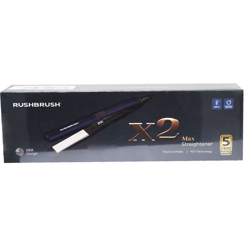 Rush Brush Black X2 Max Straightener image number 0