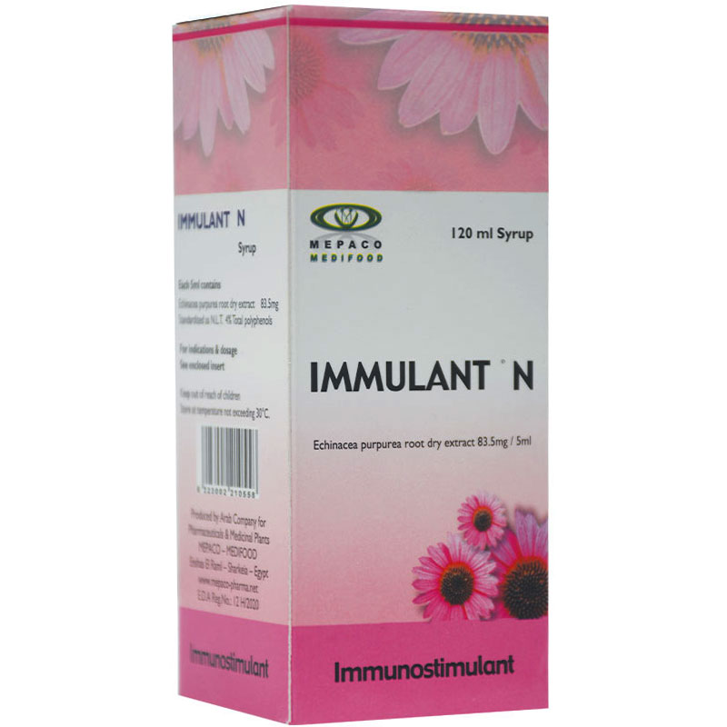 Immulant N 83.5mg/5ml Syrup 120ml image number 0