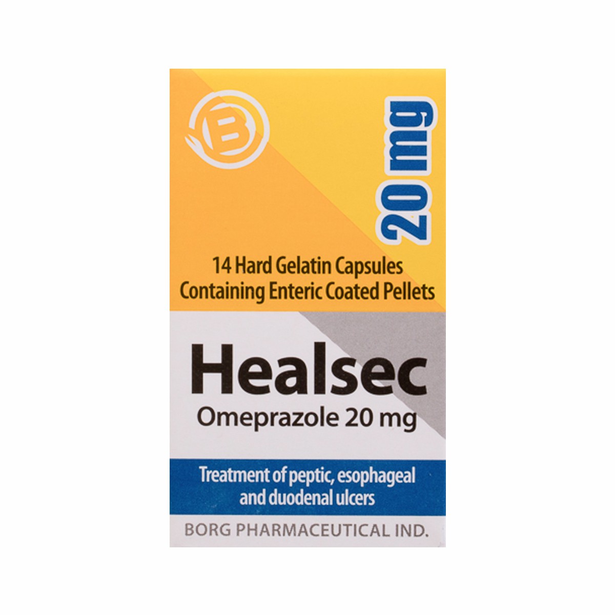 Healsec 20mg 14 Capsules image number 0