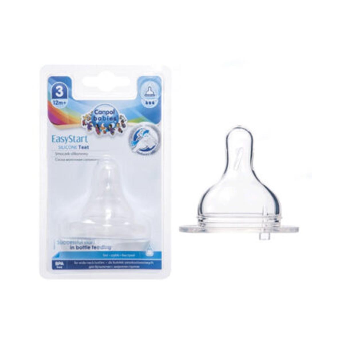Canpol Silicone Teat 12Months + (3) /18-317 image number 0
