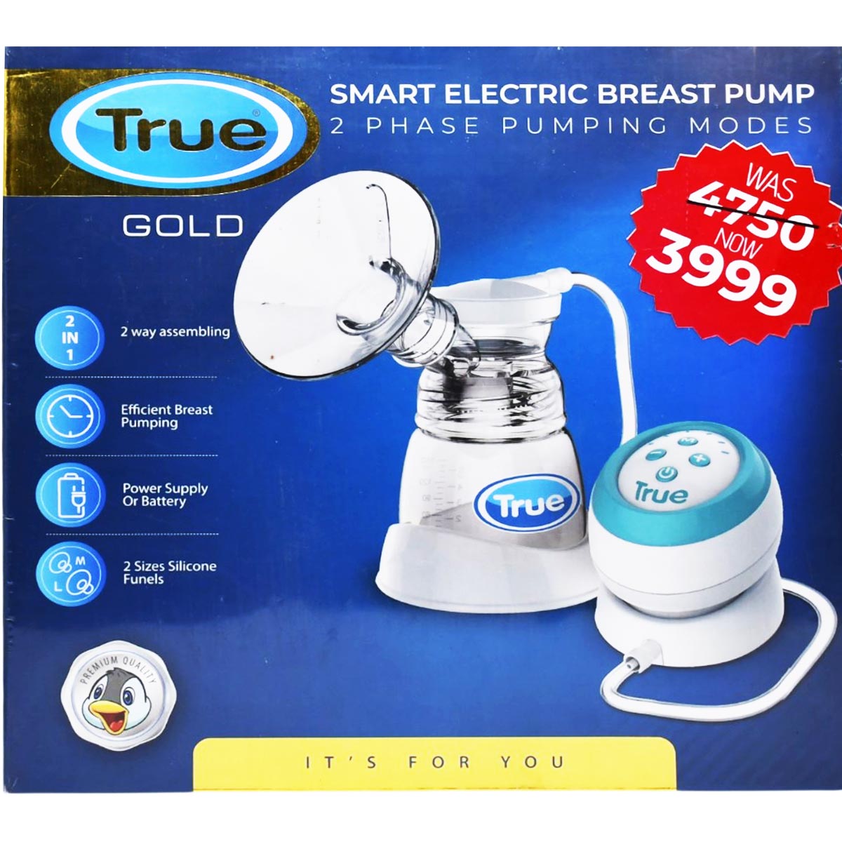 True Gold Smart Electric Breast Pump/2019910Pro (Offer Pack) image number 0