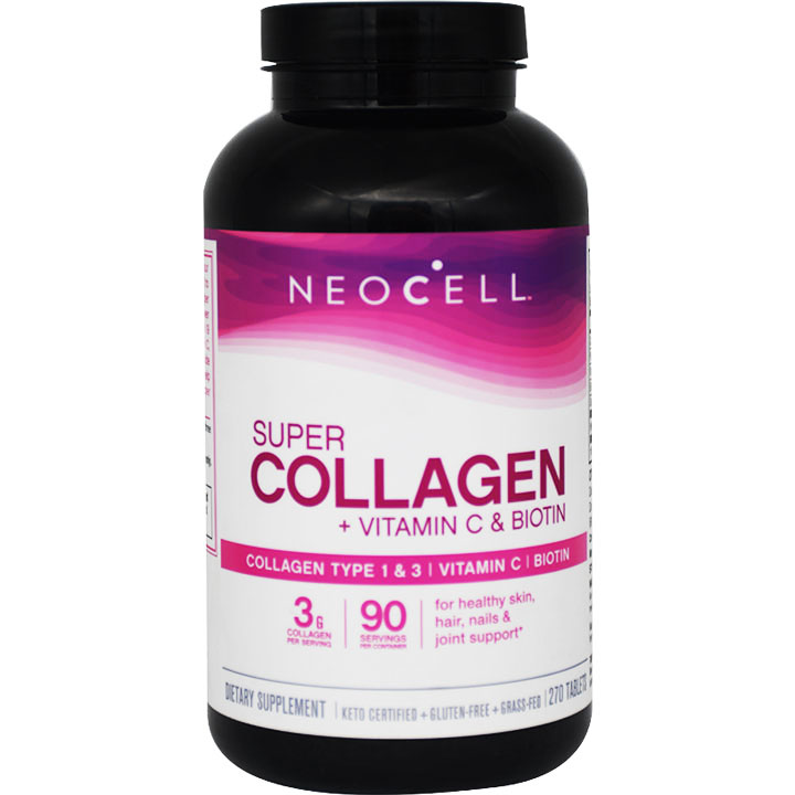 Neocell Super Collagen + Vitamin C and Biotin 270 Tablets image number 0
