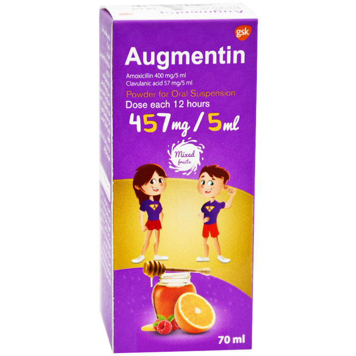 Augmentin 457mg (70ml) Suspension image number 0