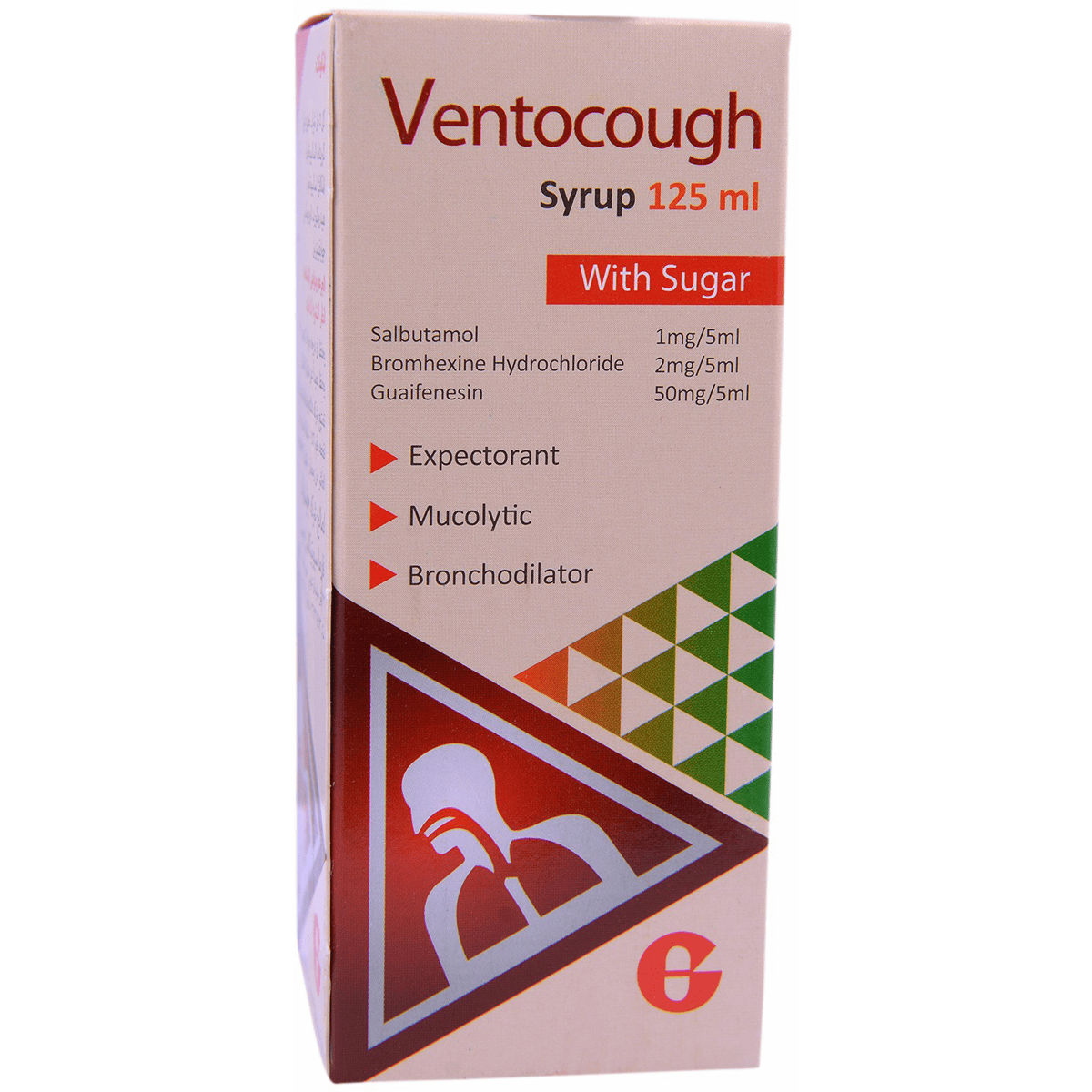Ventocough (1 + 2 + 50mg/5ml) 125ml Syrup image number 0