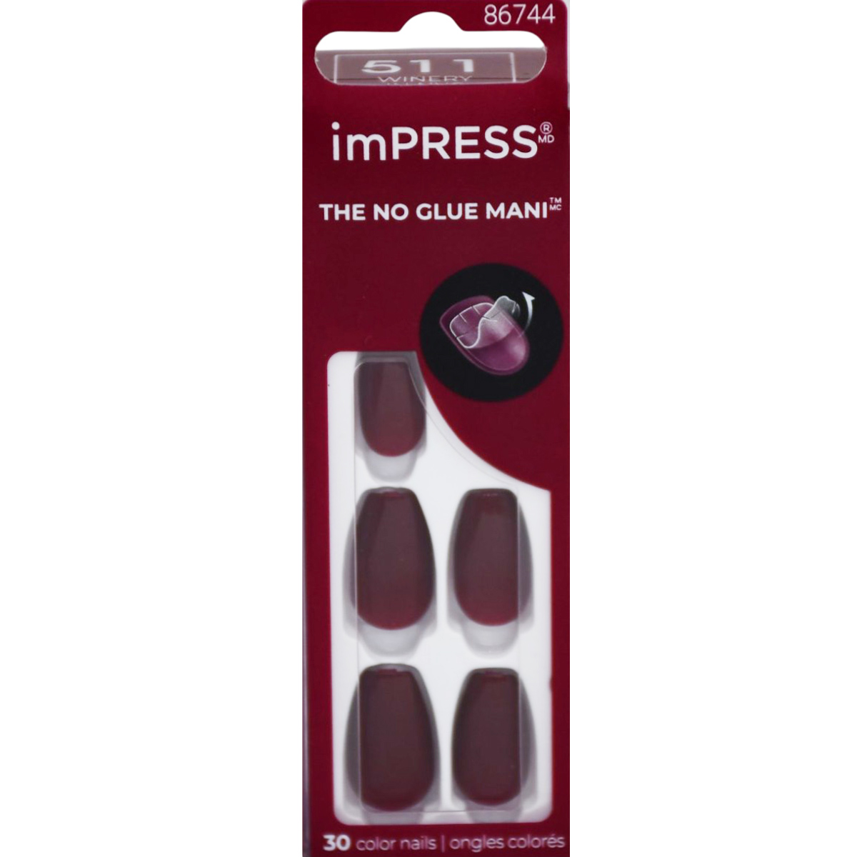 Kiss Impress Nails Medium 30 Pieces/IMC511C image number 0