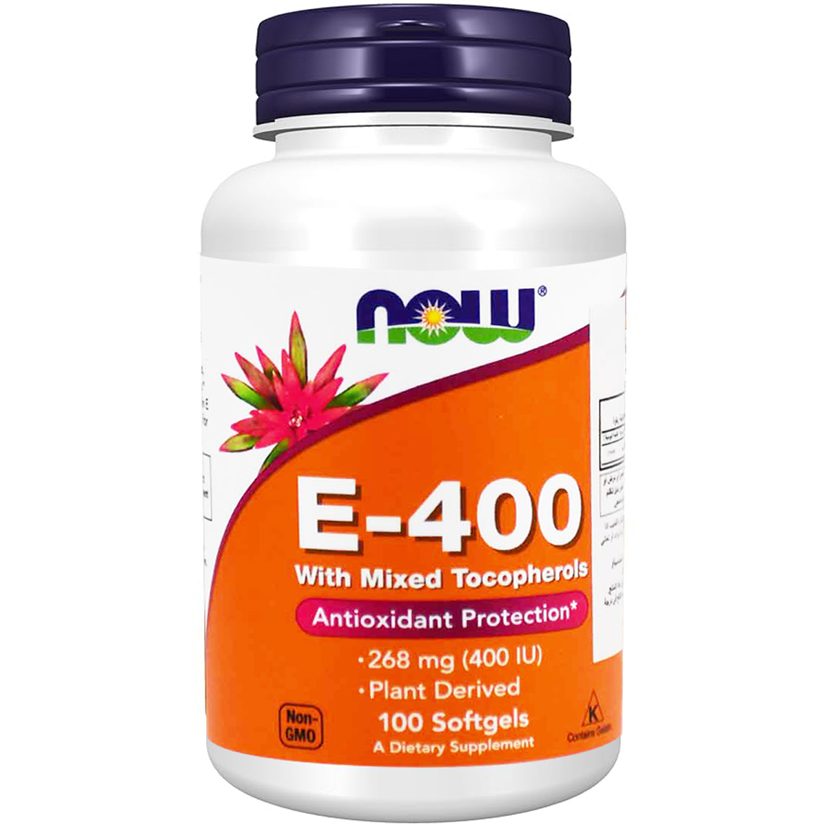 Now Vitamin E-400 100 Soft Gelatin Capsules image number 0