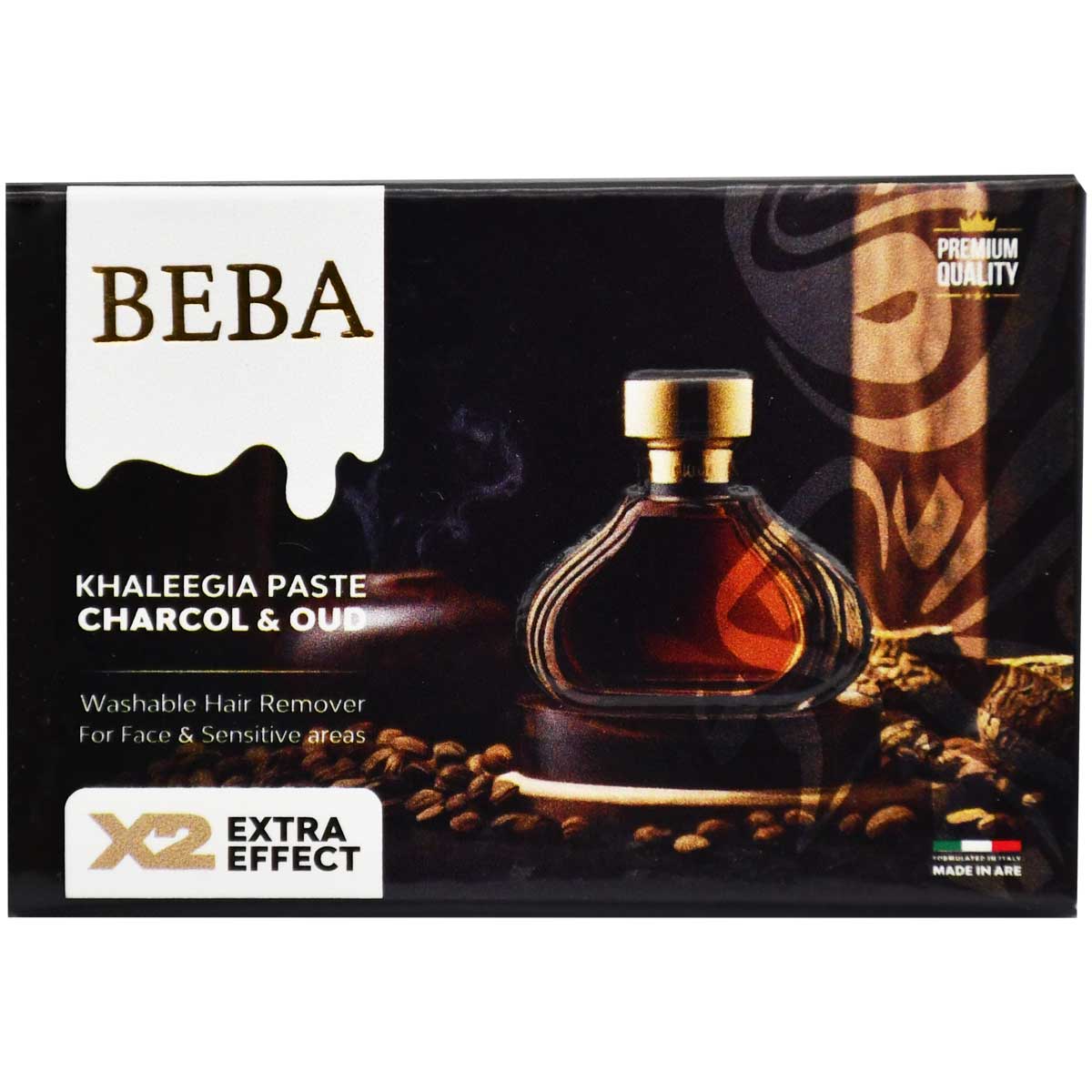 Beba Charcoal and Oud Khaleegia Paste Hair Remover 100gm image number 0