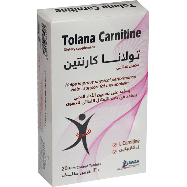 Tolana Carnitine 20 Film Coated Tablets image number 0