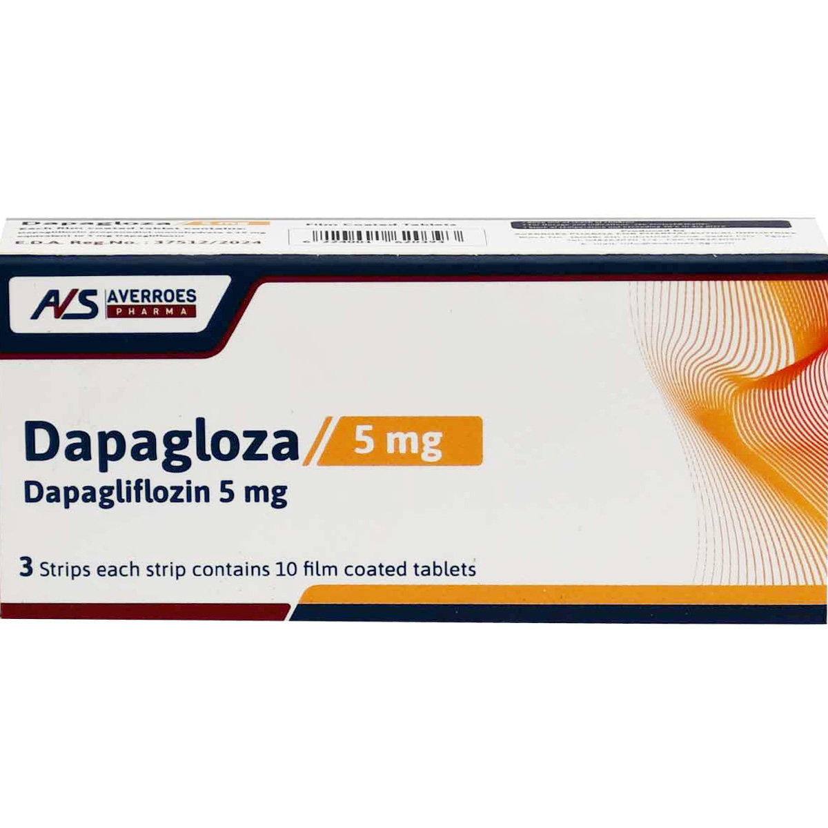 Dapagloza 5 mg 30 Film Coated Tablets image number 0