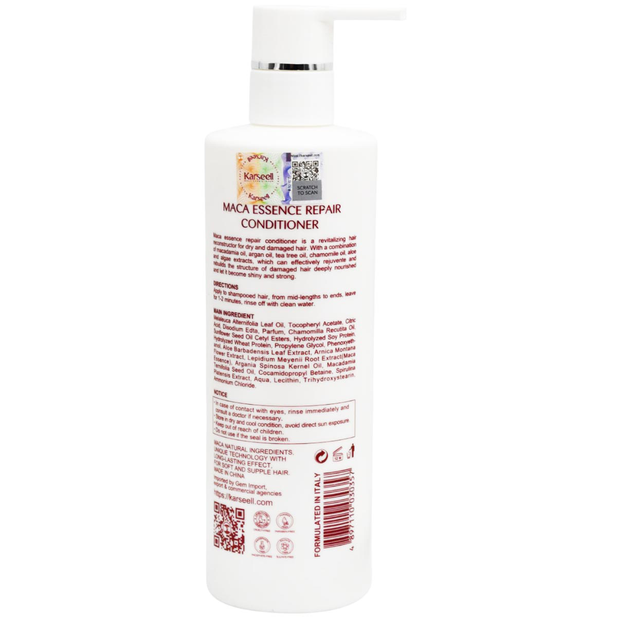 Karseell Repair Conditioner for Dry Hair 500ml image number 1