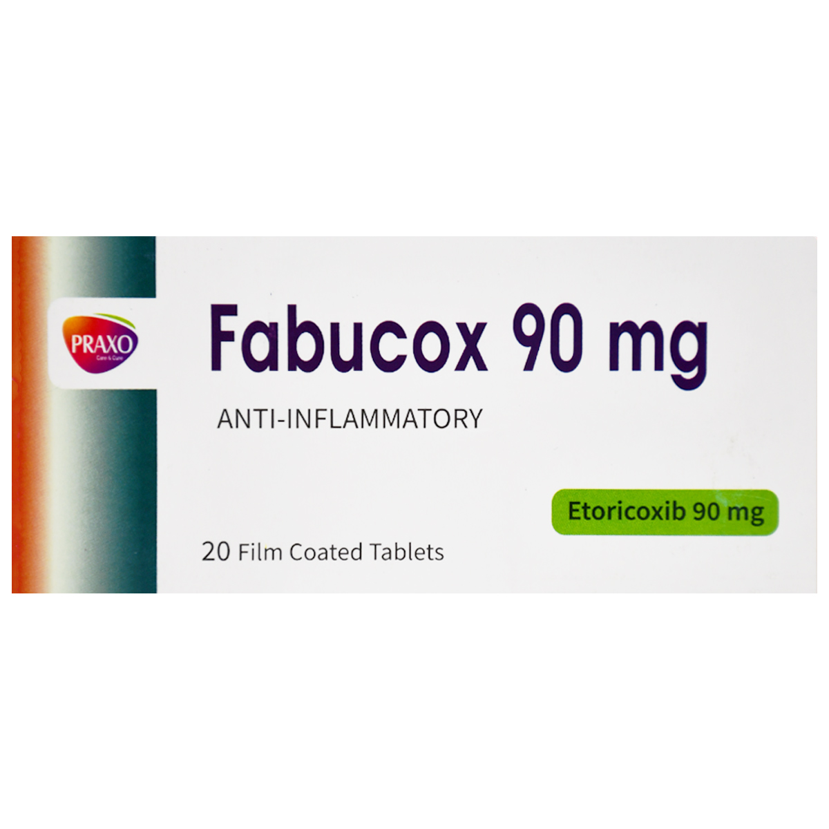 Fabucox 90 mg 20 Film Coated Tablets image number 0