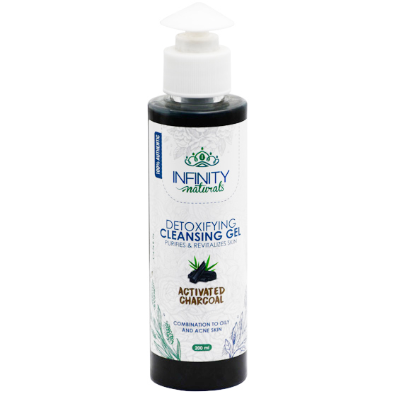 Infinity Naturals Detox Activated Charcoal Cleansing Gel 200ml image number 0