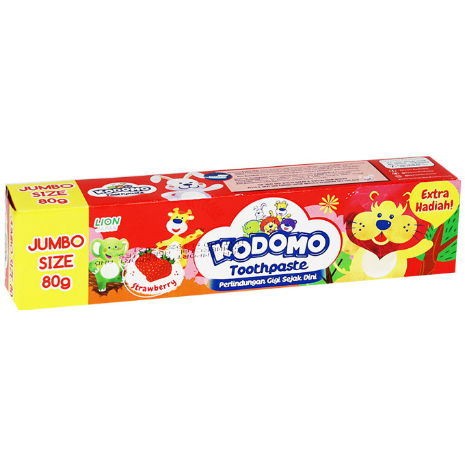 Lion Kodomo Strawberry ToothPaste 80gm image number 0