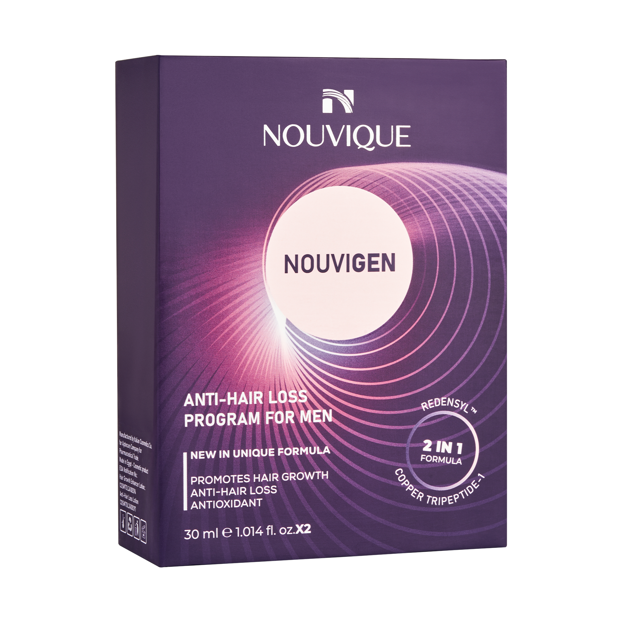 Nouvique Nouvigen Anti Hair Loss Spray For Men 2 x 30 ml image number 0
