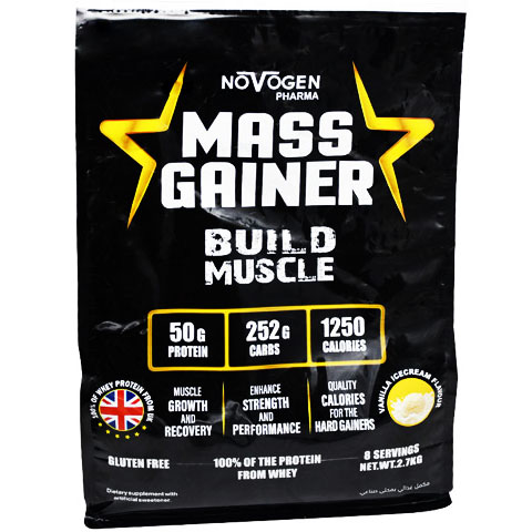 Novogen Mass Gainer Vanilla Ice Cream Flavor 2.7Kg image number 0