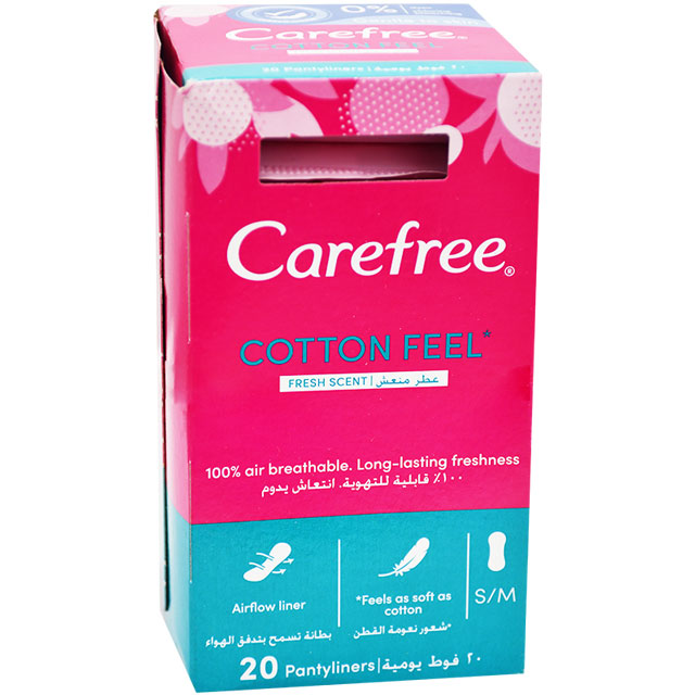 Carefree Cotton Extract Pad 20pcs image number 0