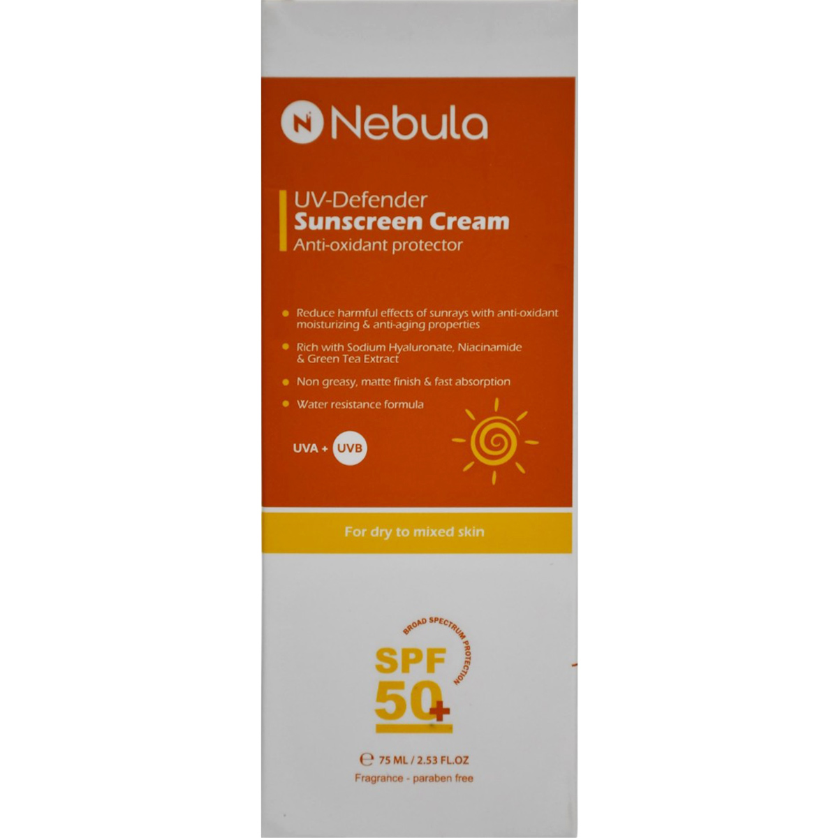 Nebula UV Defender Sunscreen SPF (50+) Gel 75ml image number 1