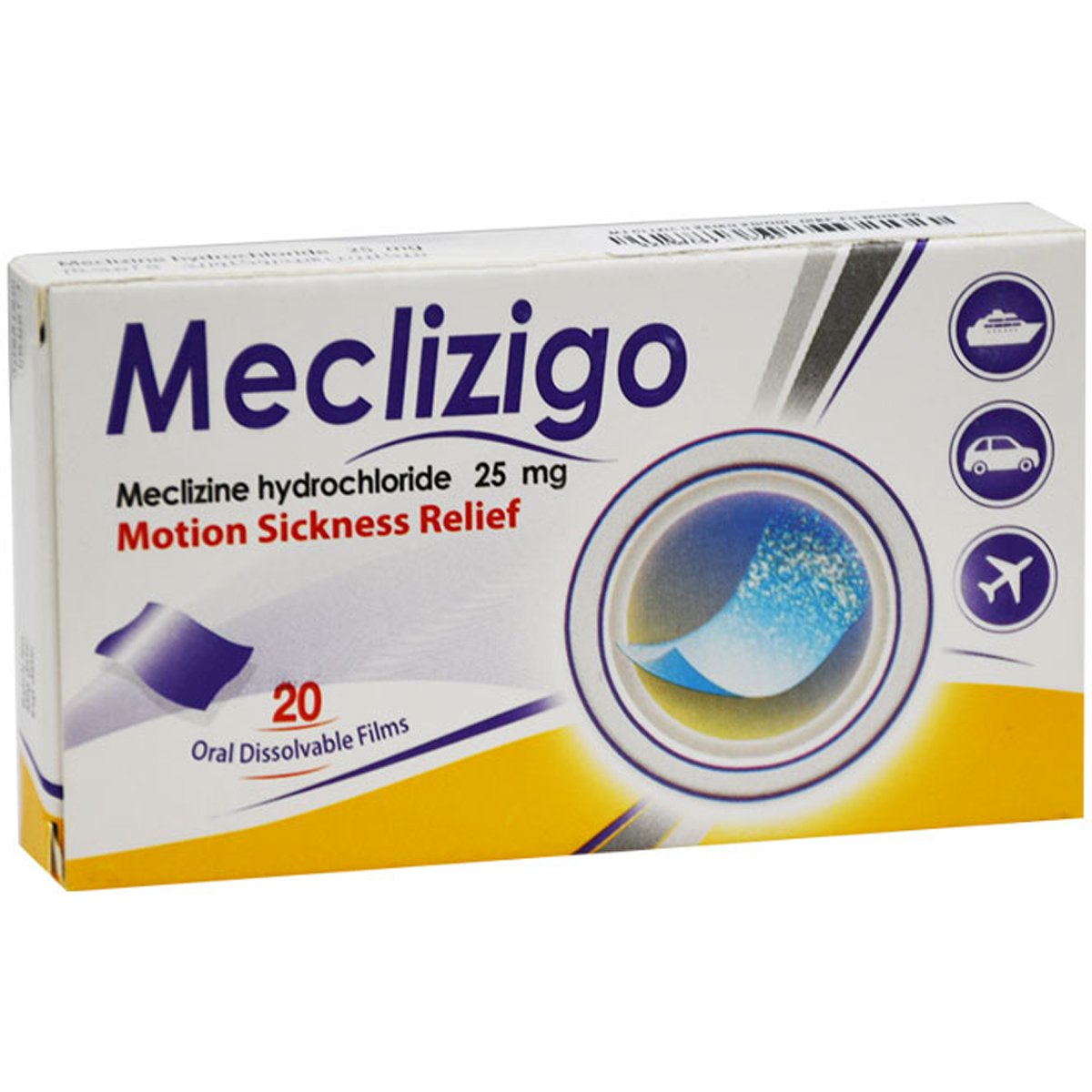 Meclizigo 25mg 20 Oro-Dispersible Film image number 0