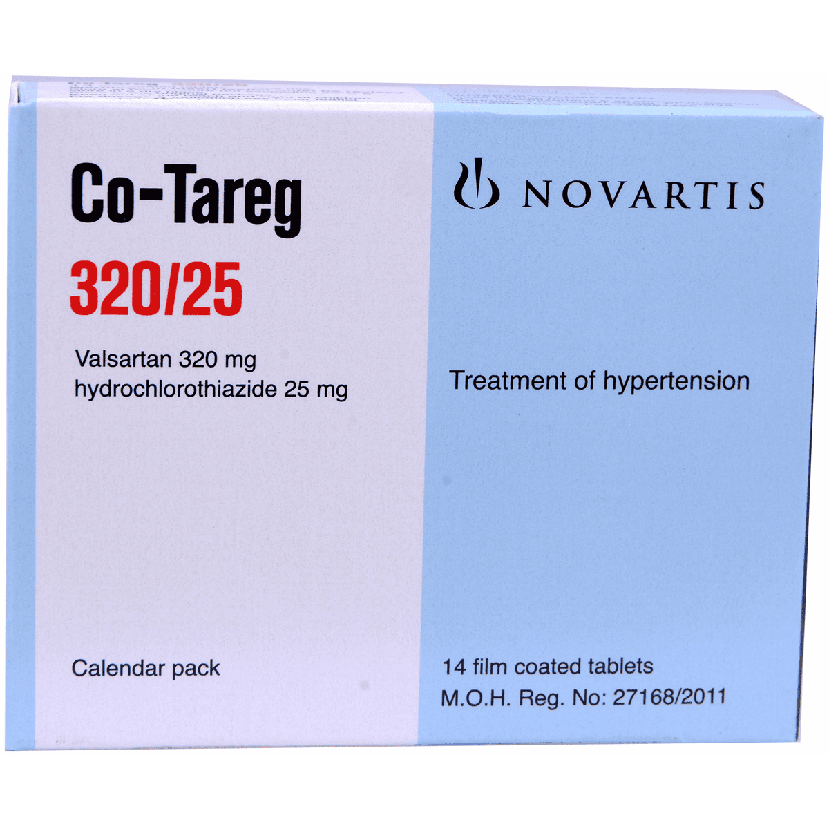 Co Tareg 320/25Mg 14 Tablets image number 0
