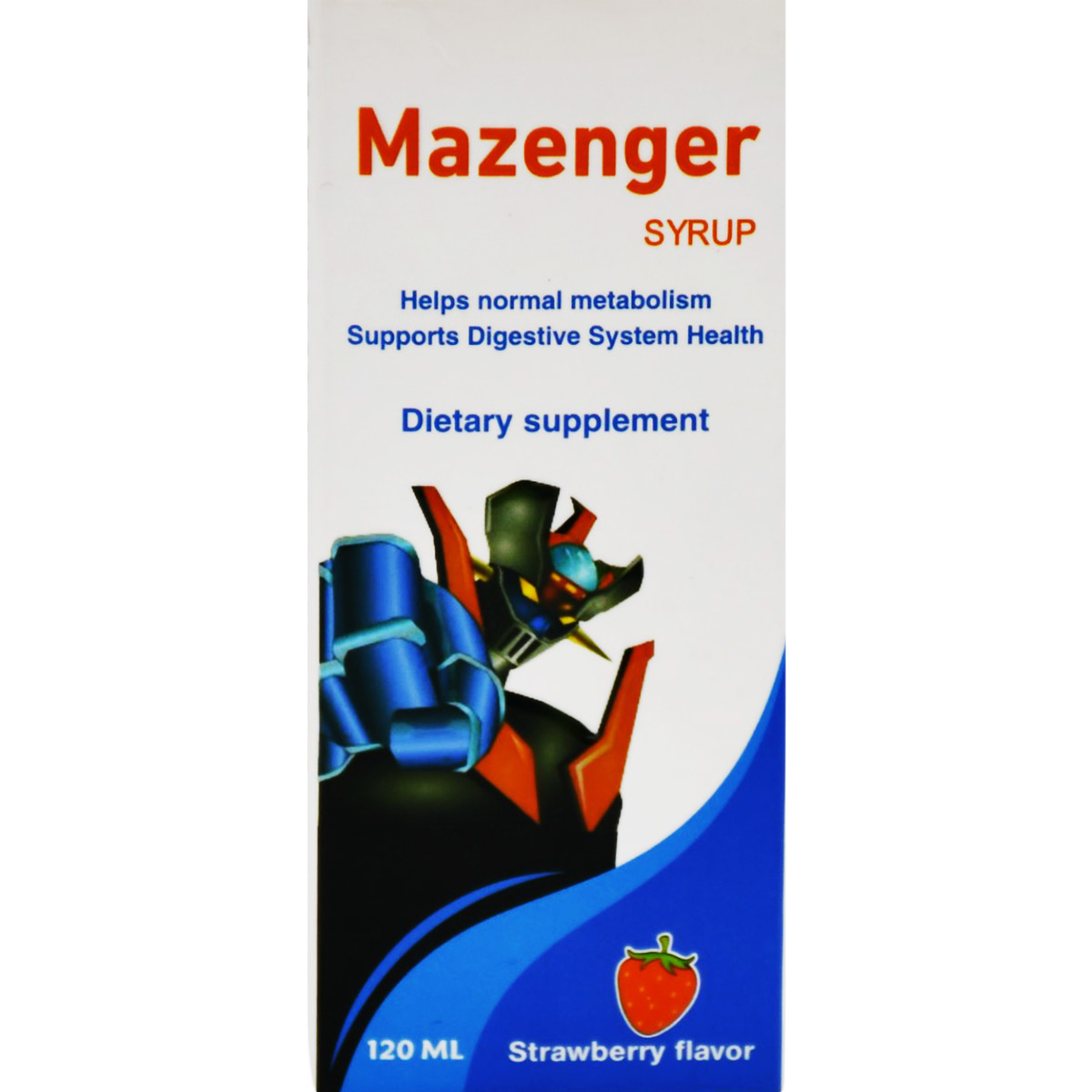 Mazenger Strawberry Flavor Syrup 120ml image number 0
