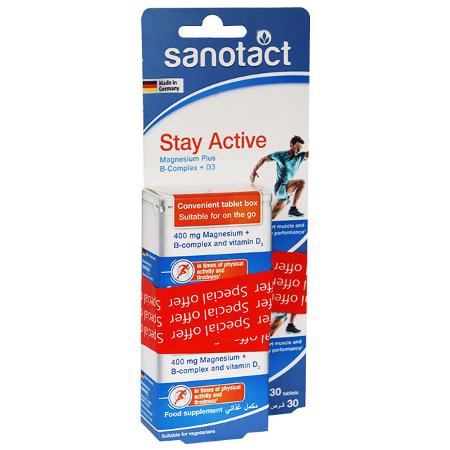 Sanotact Stay Active 2 X 30 Tablets (Offer Pack) image number 0