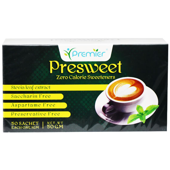 Presweet Zero Calorie Sweetener 50 Sachets image number 0