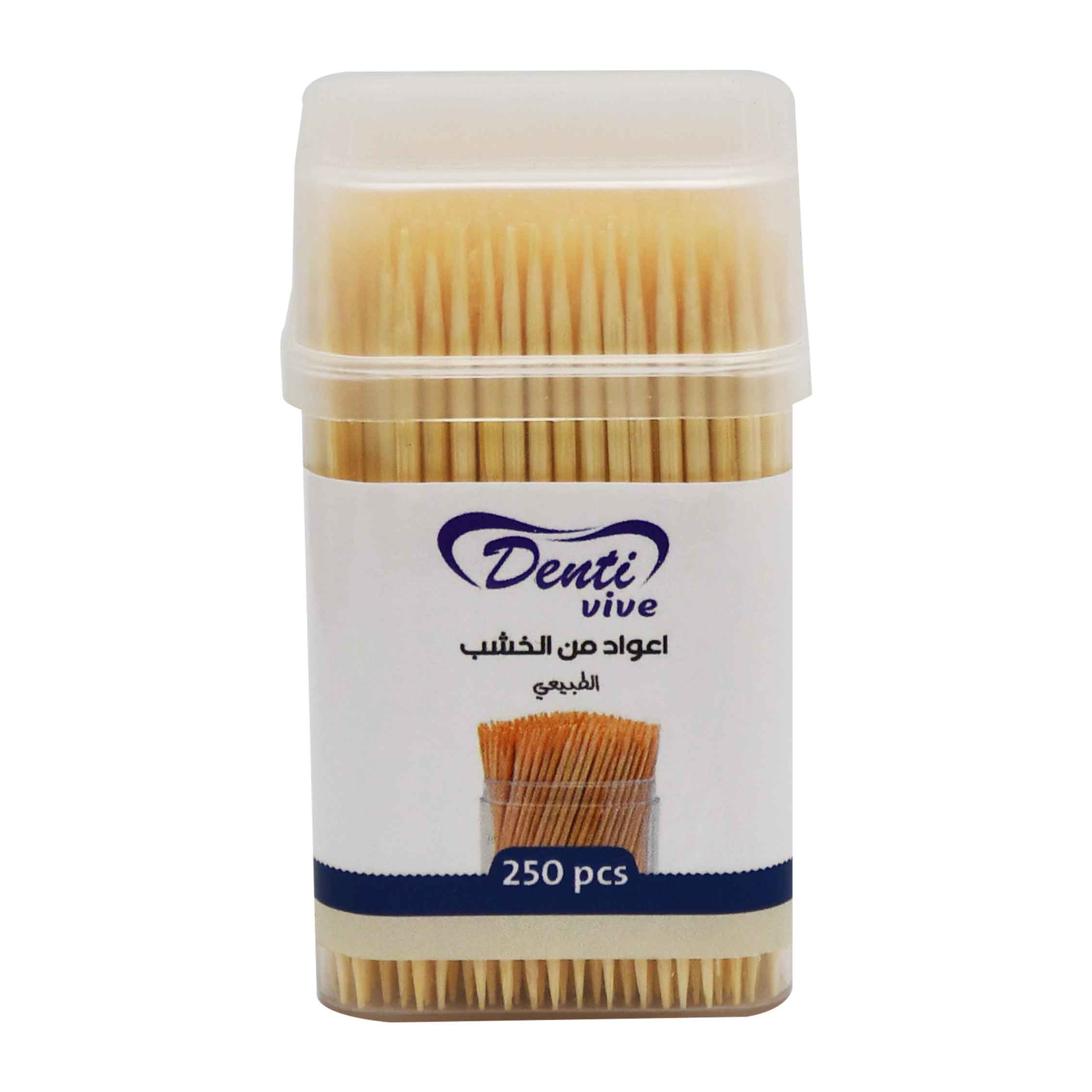 Denti Vive Wooden Tooth Sticks 250 Pieces image number 0