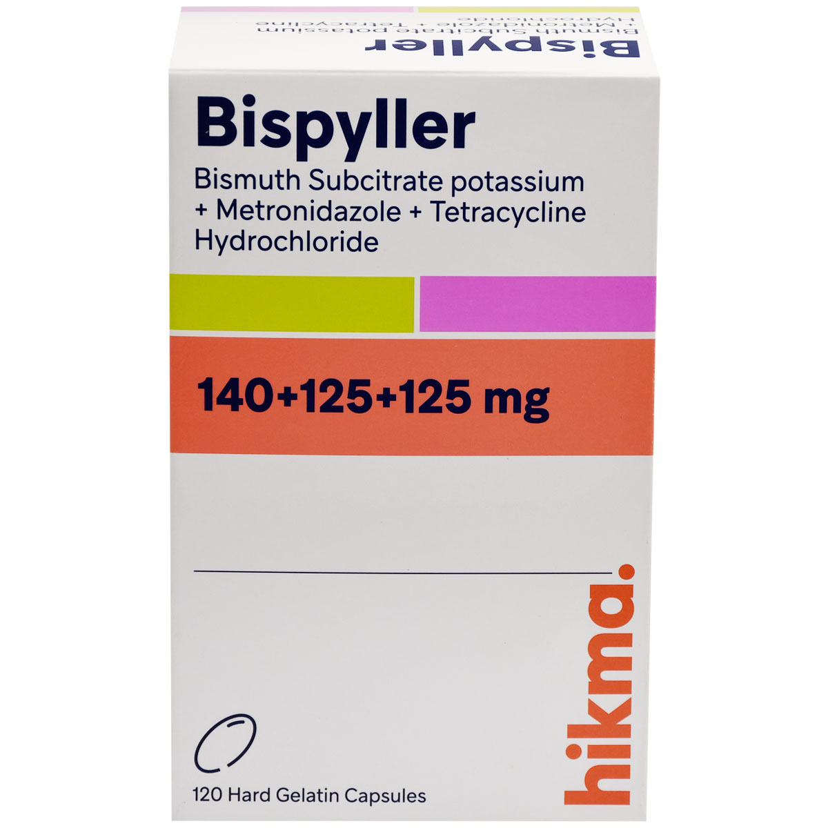 Bispyller (140mg+125mg+125mg) 120 Capsules image number 0